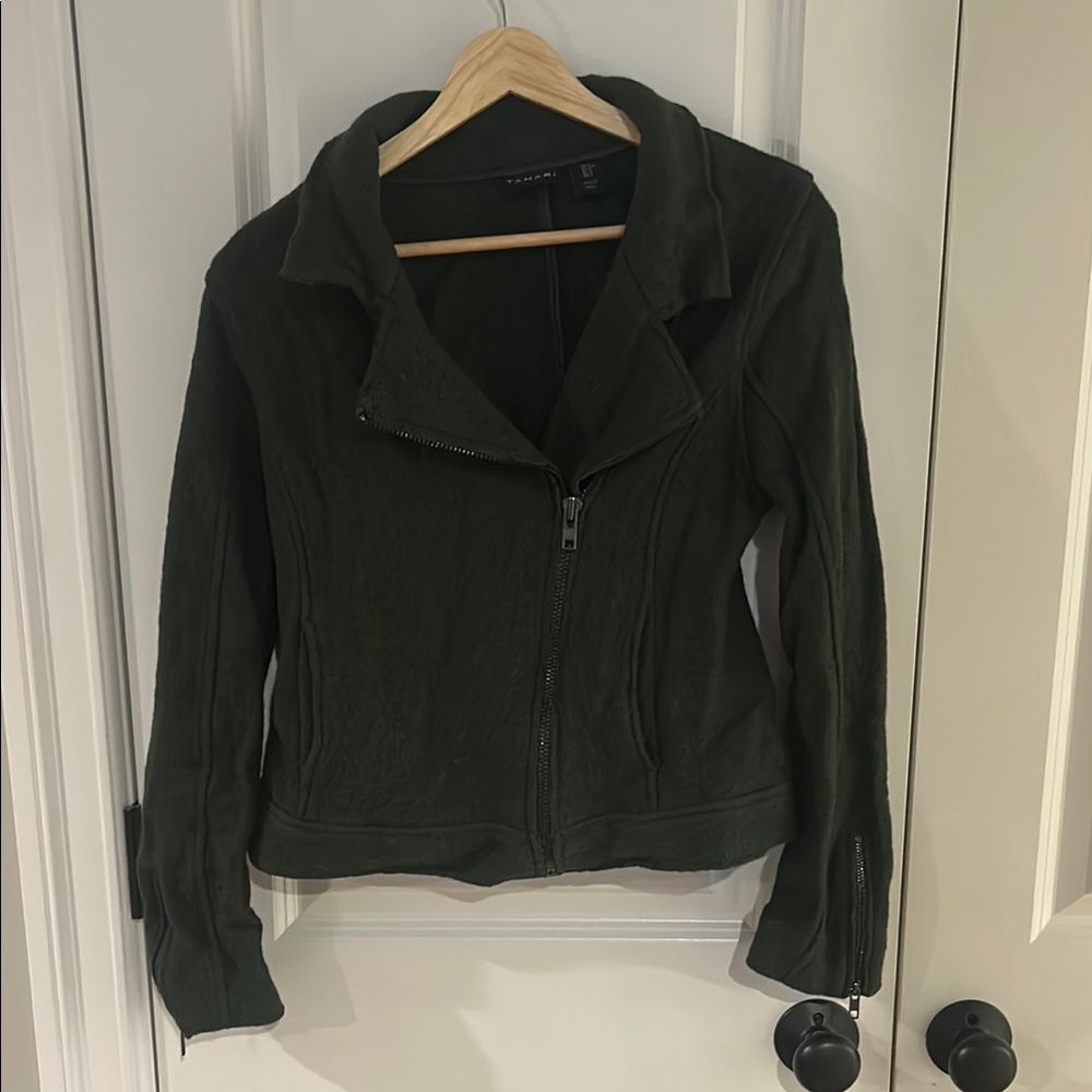 Tahari Wool Moto Jacket
